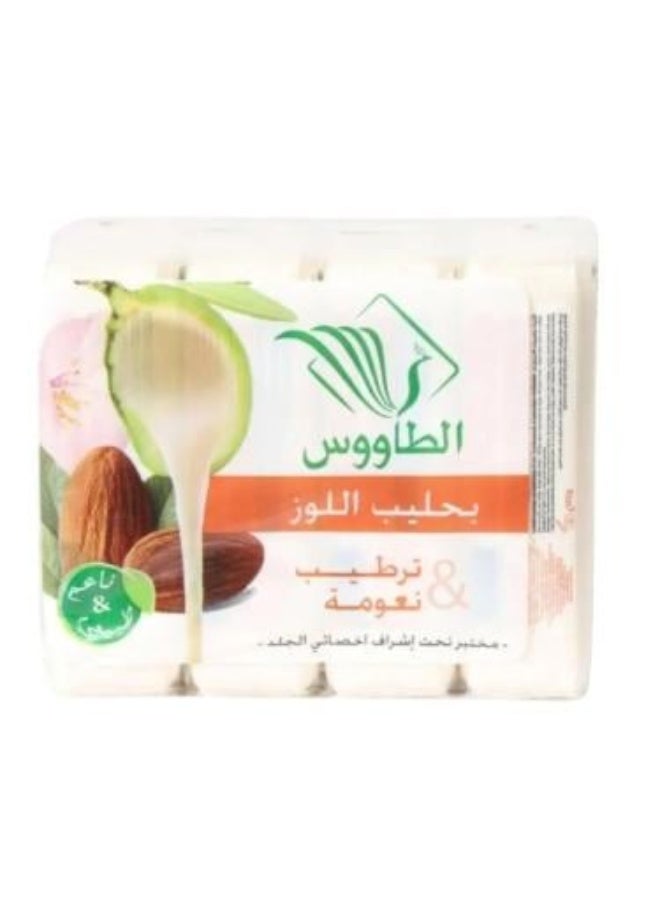 Moroccan Almond Milk Soap Moisturizing & Softening - Pack of 4 x 120g